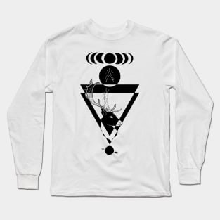 Deer geometric shapes Long Sleeve T-Shirt